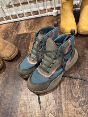 Teva Women's Lace-Up Boots in Teal, Pink, and Olive